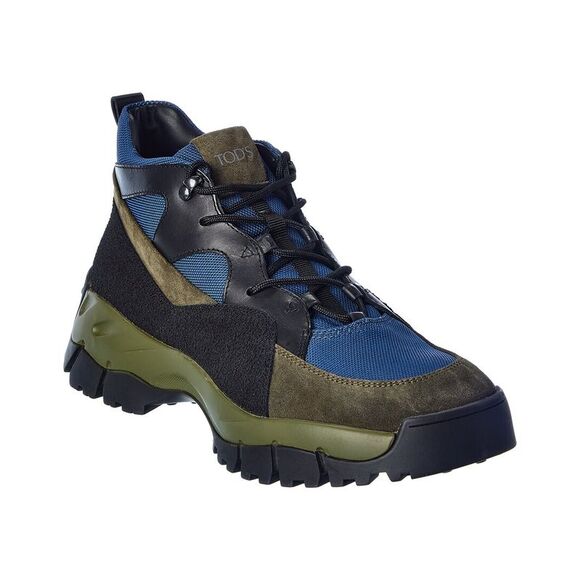 TOD's Other - Tod’S Mid Mountain Mesh & Suede Boot, Green